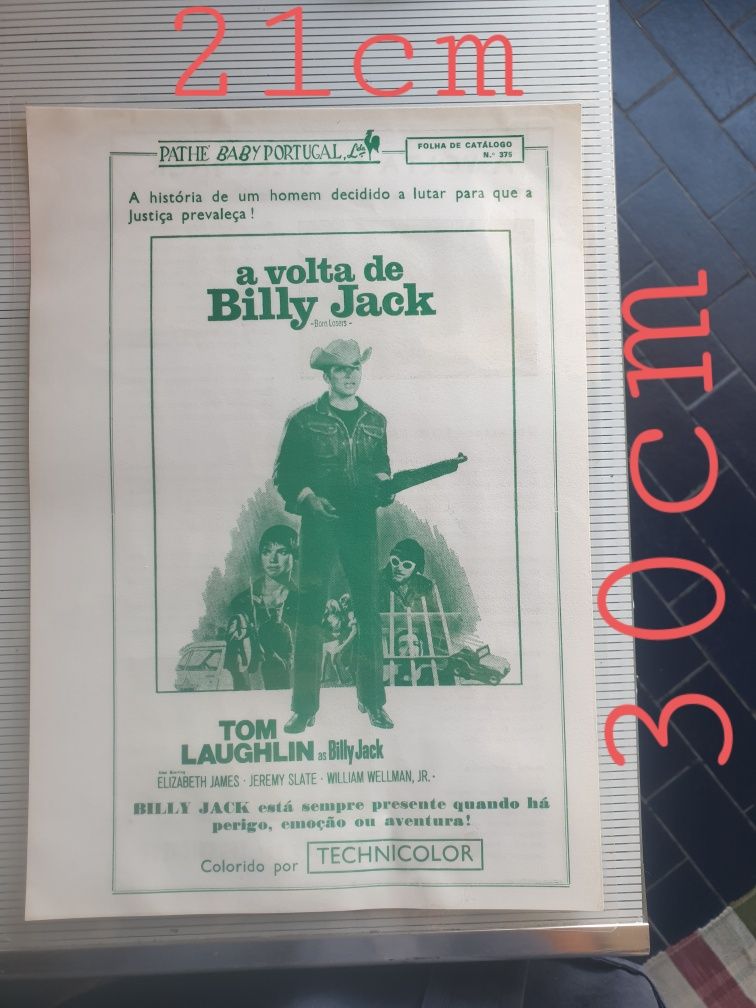 Catálogo do filme a volta de Billy Jack