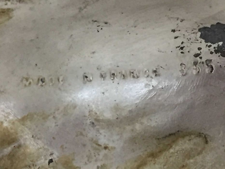 Peças em prata e estanho. Antigas. Made in France.