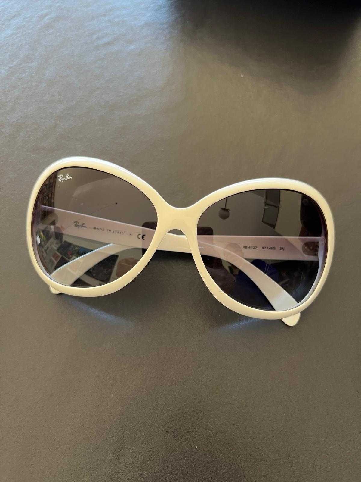 Ray-Ban RB4127 Białe Okulary Przeciwsłoneczne 59 mm UV400