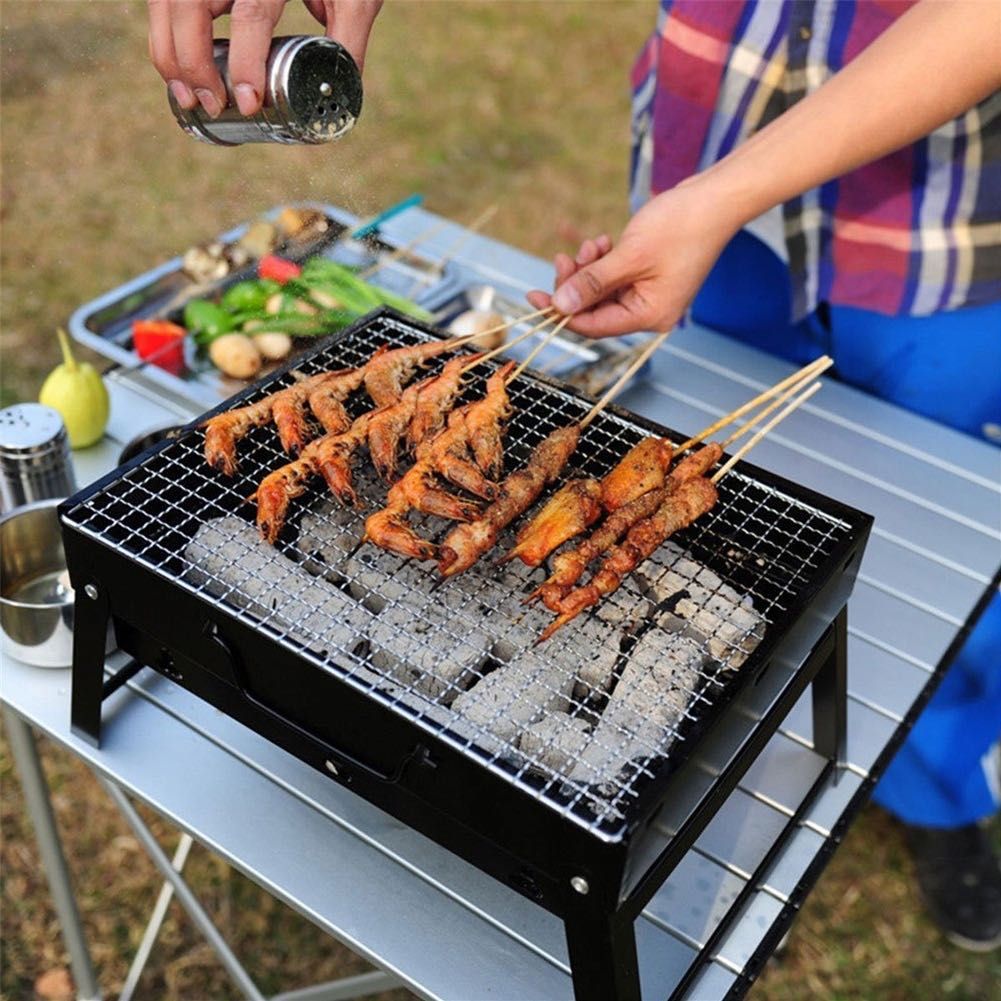 GRILL przenośny ogrodowy węglowy turystyczny BBQ przecena!