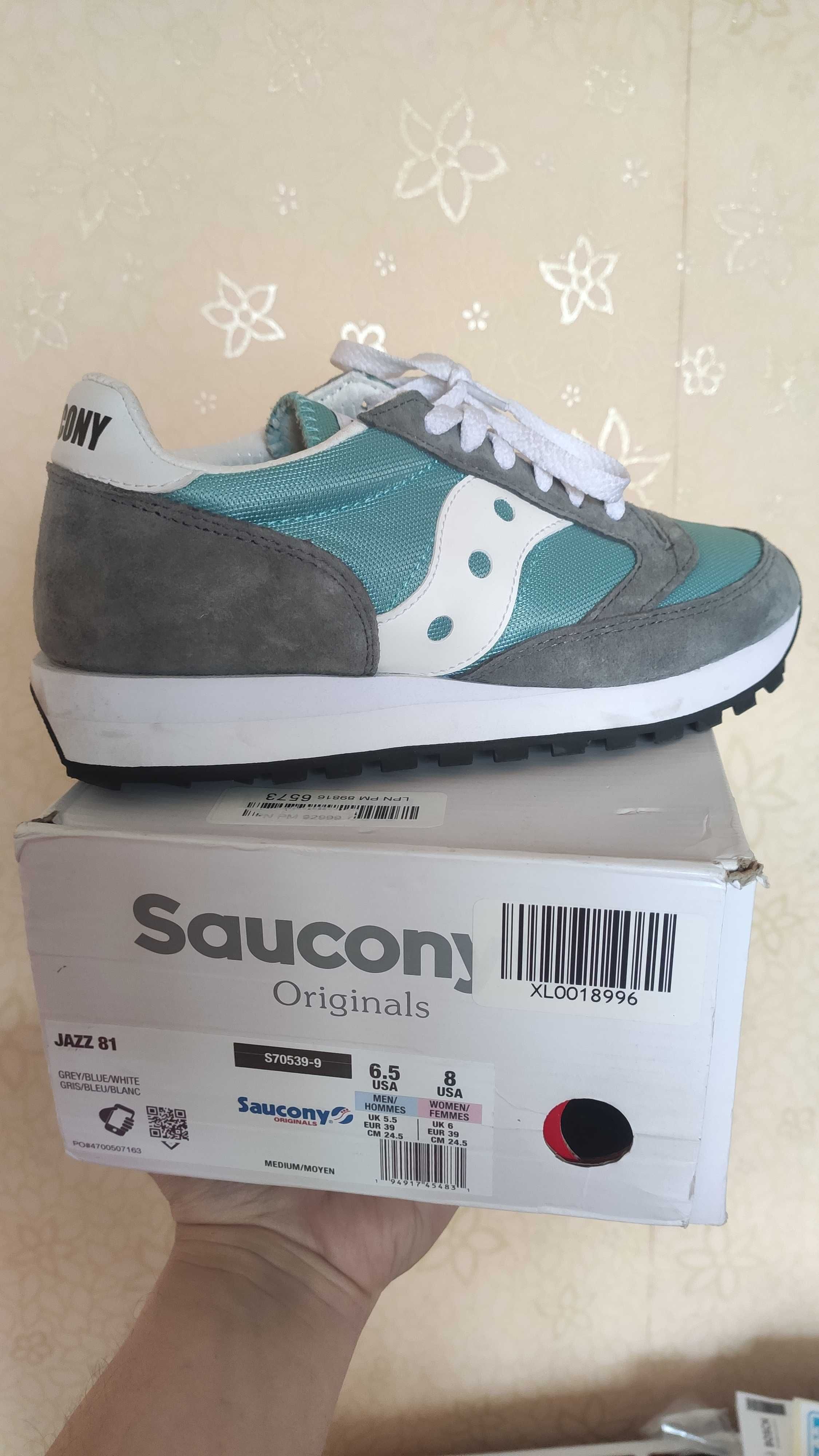 Оригинальные Кроссовки на лето Saucony Jazz (6,5 US) 24,5см, как НОВЫЕ