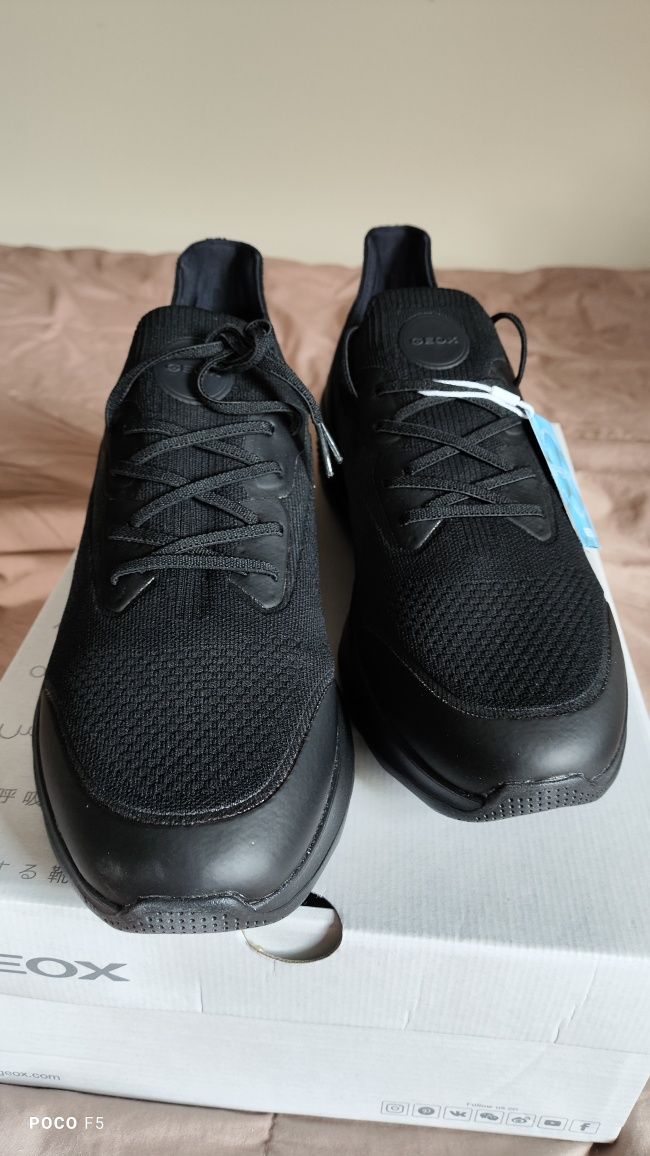 Geox Spherica Actif czarne sneakersy rozm 43