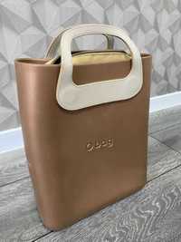 Оригинальная сумка Obag O bag большой размер коричневая с ручками