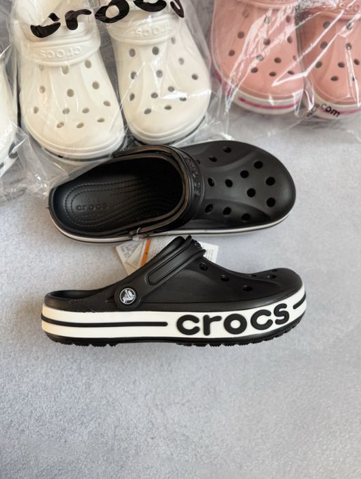Кроксы Crocs Bayaband Clog Black Крокси Тапки Сабо