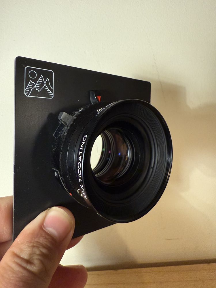kit camara grande formato 4x5 inch com lentes e tripé