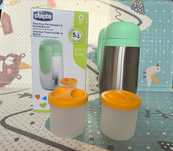 CHICCO termos obiadowy na żywność butelkę Pojemnik Termiczny 2x250ml
