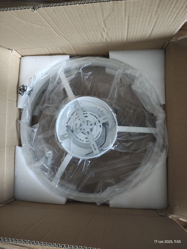 Oświetlenie sufitowe LED żyrandol lampa z wentylatorem wiatrakiem  i p