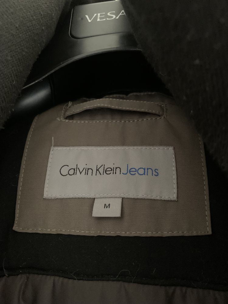 Kurka zimowa parka Calvin Klein khaki rozm M super stan