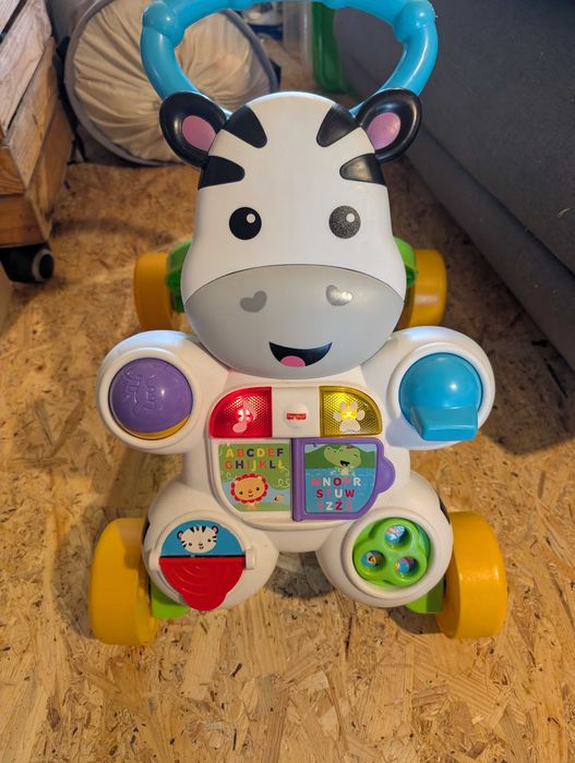 Pchacz jeździk chodzik zeberka Fischer Price działający