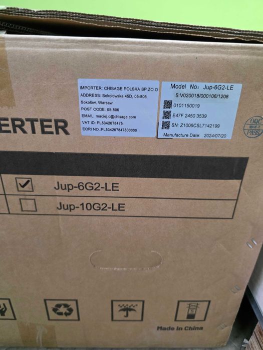 Zestaw hybrydowy CHISAGE ESS falownik 6 kW,magazyn energii 10 kWh-Nowy