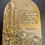 Lindíssima medalha de Natal, de bronzee
