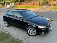 Audi A3 2009r. LIFTING 1.9 TDI 105 KM BXE czarna 3 drzwi