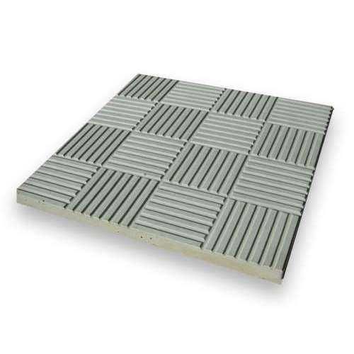 Плитка тротуарная "Квадрат Шоколадка" серая 30*30*3 см (11шт/м2)