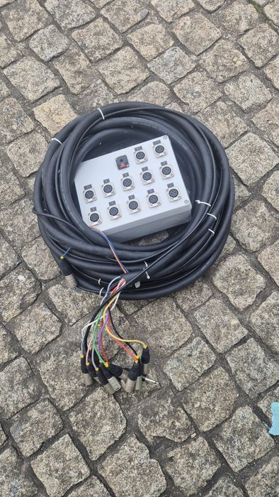 Cabo multipar 10 XLR +1 jack 10 metros