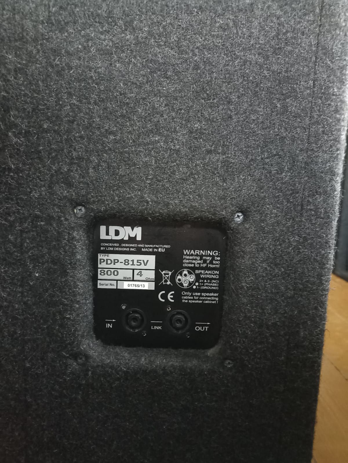 Kolumny LDM PDP 800 W 4 ohm