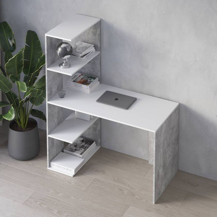 Стіл з полицями ліворуч