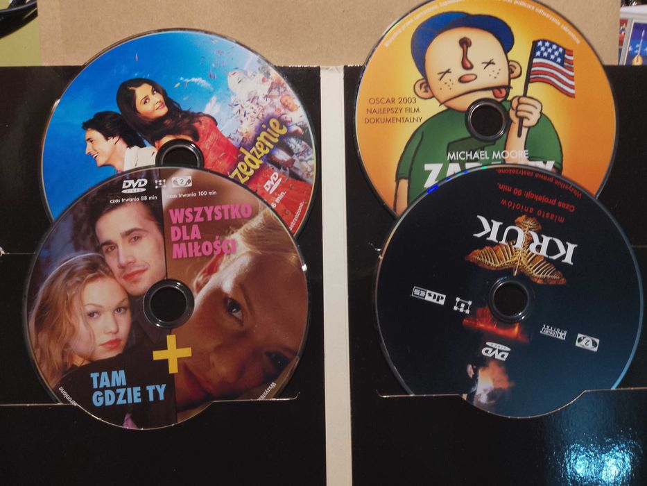 zestaw 5 filmów dvd kruk i inne