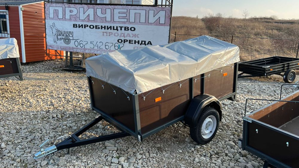 Прицеп до легкового авто : 2,15 х 1,26 м борт 60см , фанера