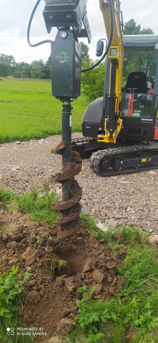 TRAKTORA Wiertnica hydrauliczna glebowa świder ziemi do mini koparka