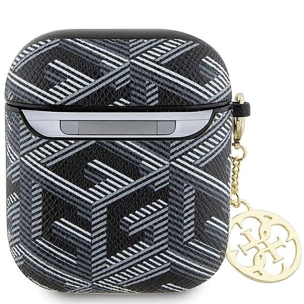 Etui Guess GCube Charm na AirPods 1/2 - czarne