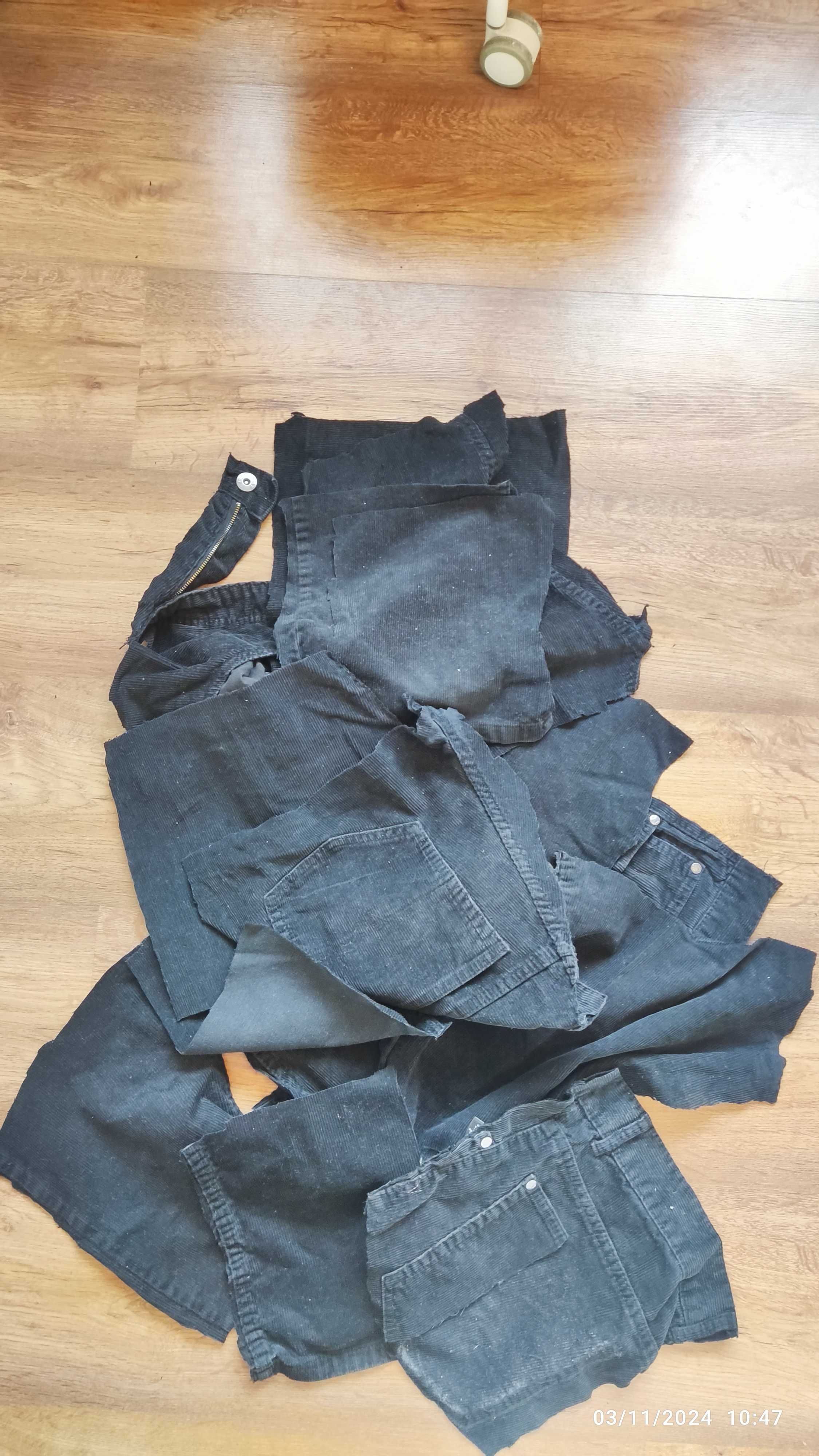 Sztruks / jeans / do szycia / haft / szydełkowanie / szew