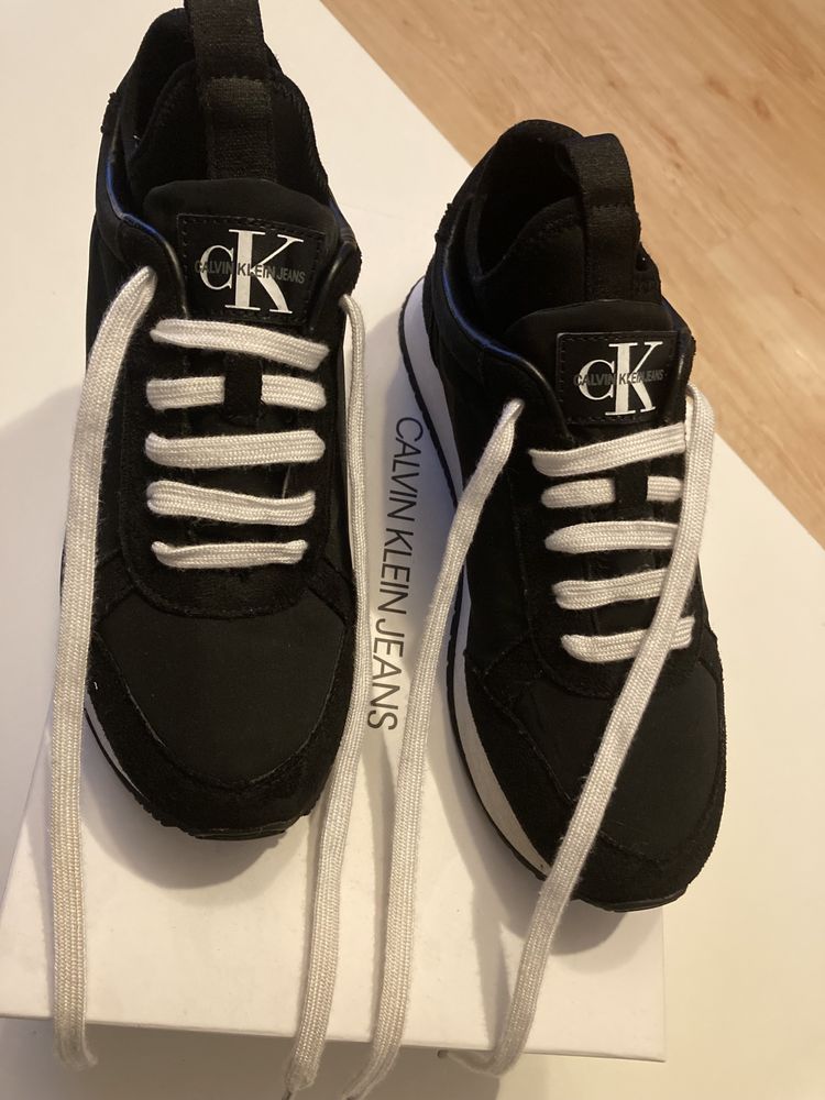 Sneakersy CALVIN KLEIN JEANS, czarne, rozmiar 39