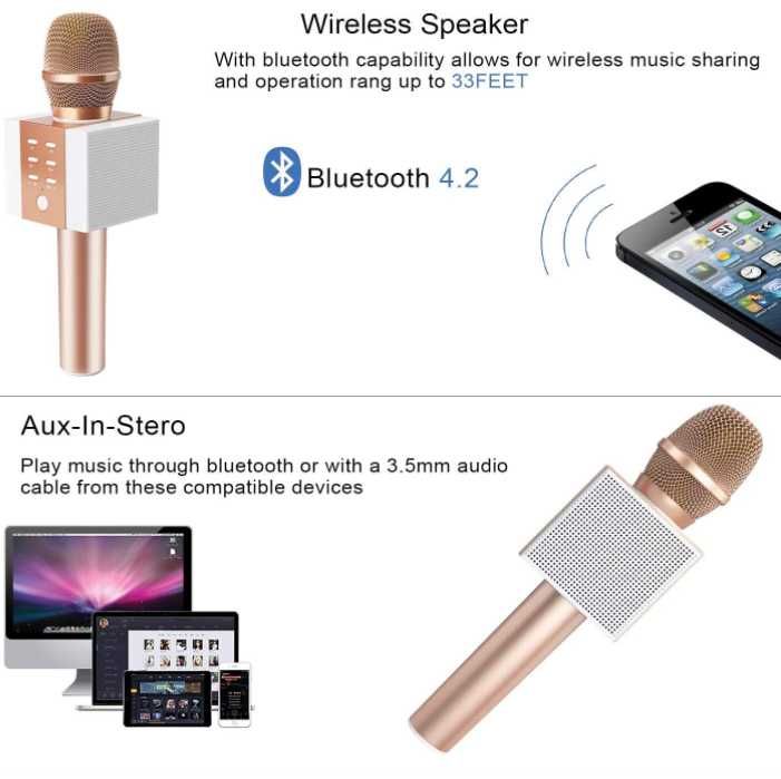 Tosing bezprzewodowy mikrofon Bluetooth 3w1