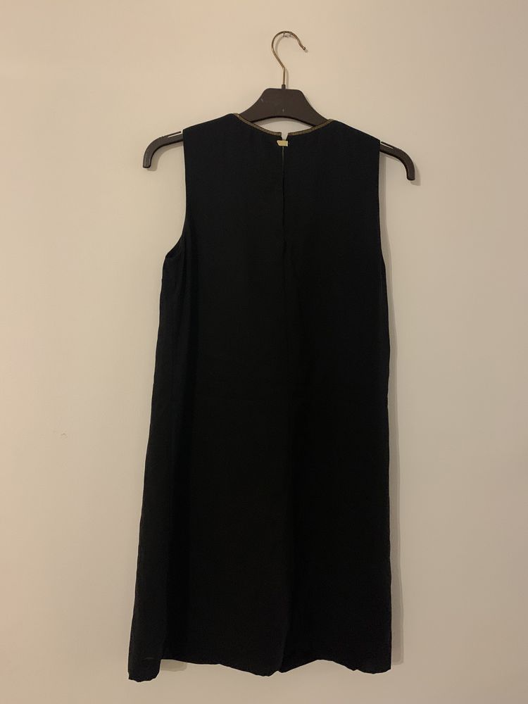 WESELE KOMUNIA Czarna elegancka sukienka H&M r.36