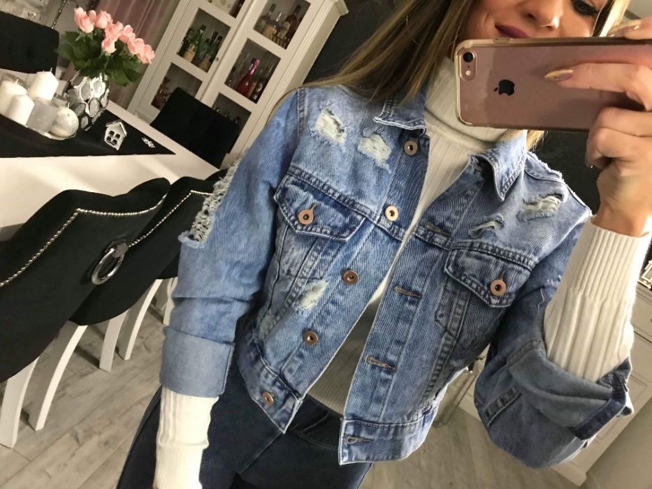 Kurtka jeansowa M