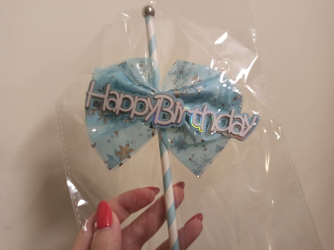 Topper na tort happy birthday NOWY