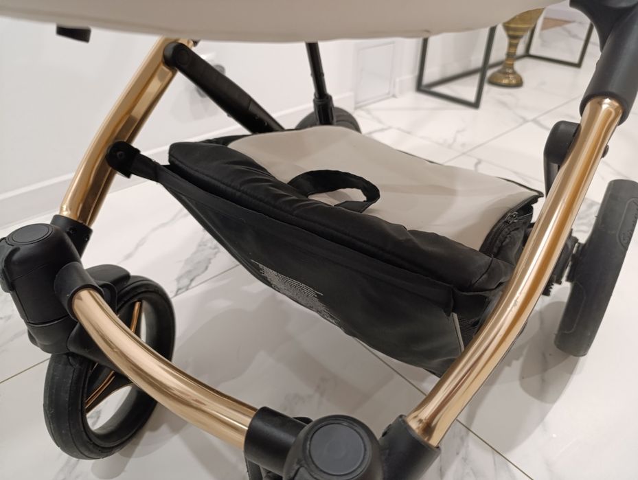 Bebetto Wózek 2w1 jak nowy piękny jasny