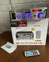 UKC SN-004BT Підсилювач звуку (Bluetooth, FM-радіо, USB, SD, караоке)