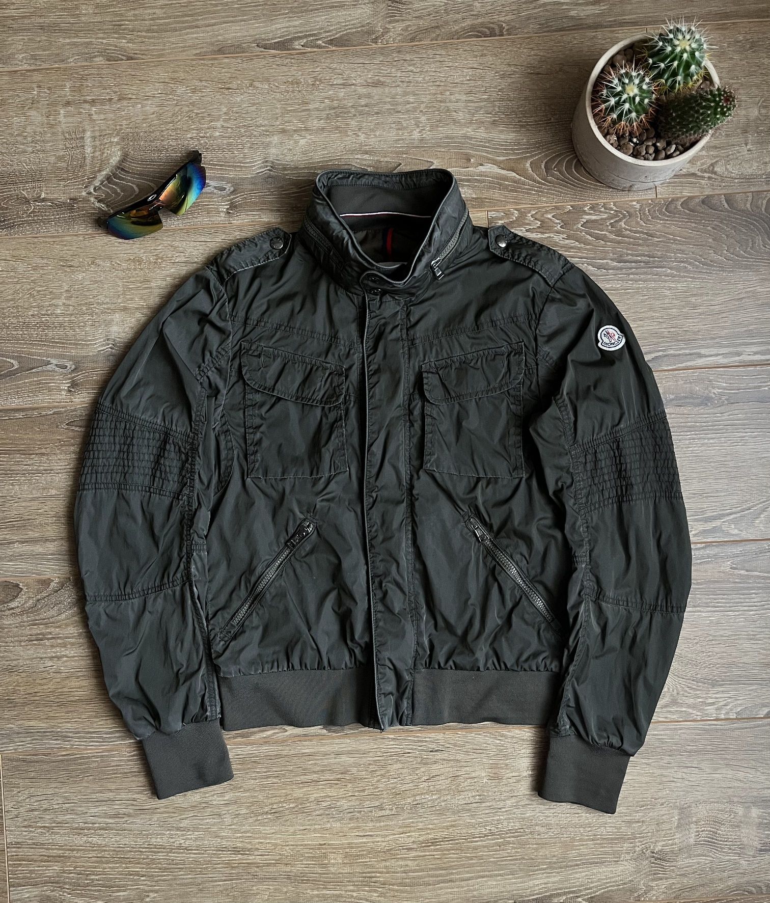 Moncler Lefort Garment Washed Jacket, оригінал, стан б/у, розмір S
