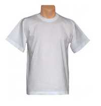 T-shirt AJS biały szkolny W-F chłopiec (Roz: 164