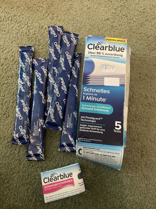 Clearblue jednominutowe testy ciążowe 5szt 0410