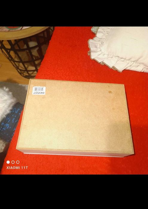 HERBACIARKA pudełko na herbate drewniane z okienkiem. Depot.