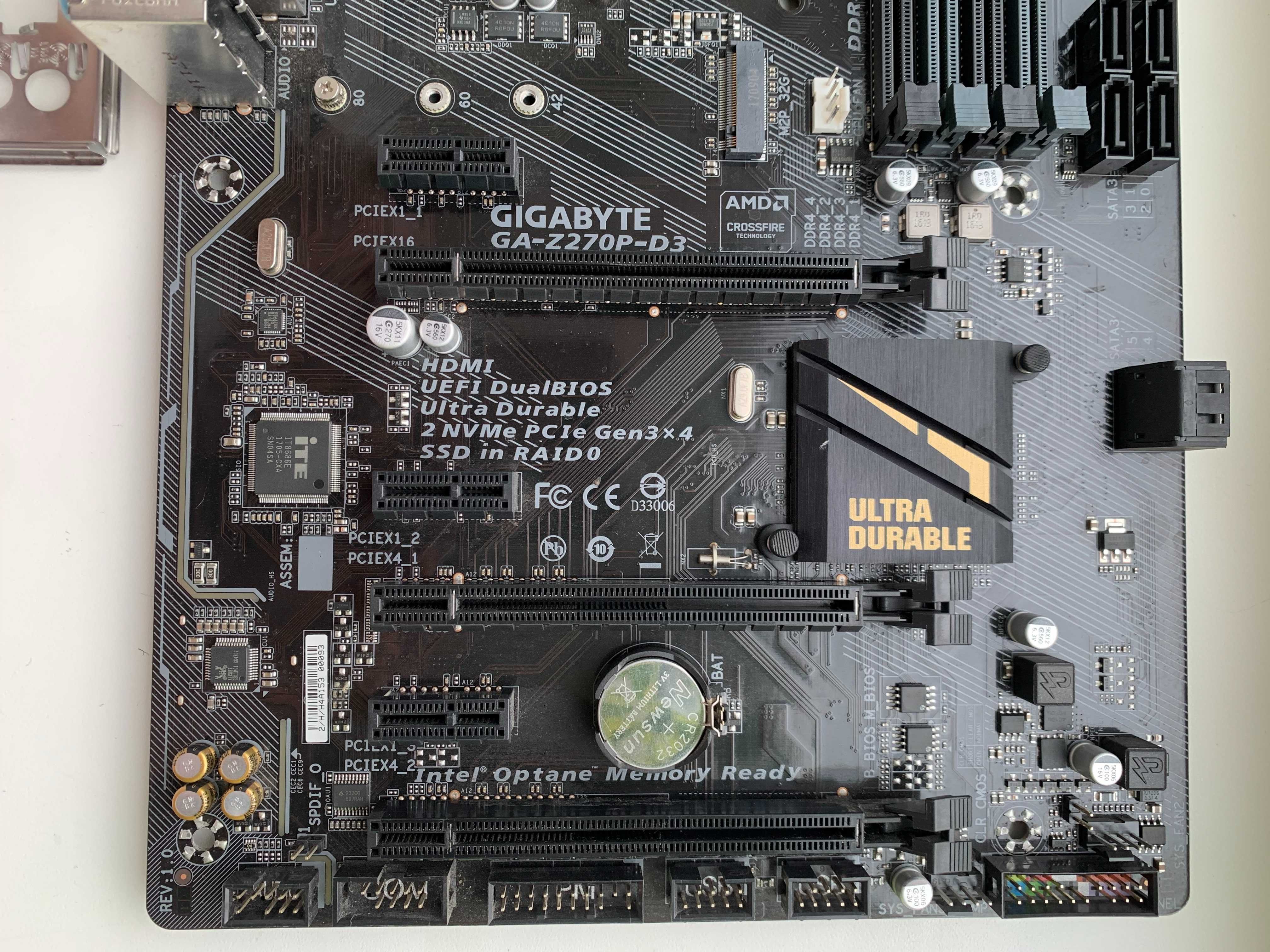 Материнська плата Gigabyte GA-Z270P-D3 (s1151, Intel Z270, PCI-Ex16)