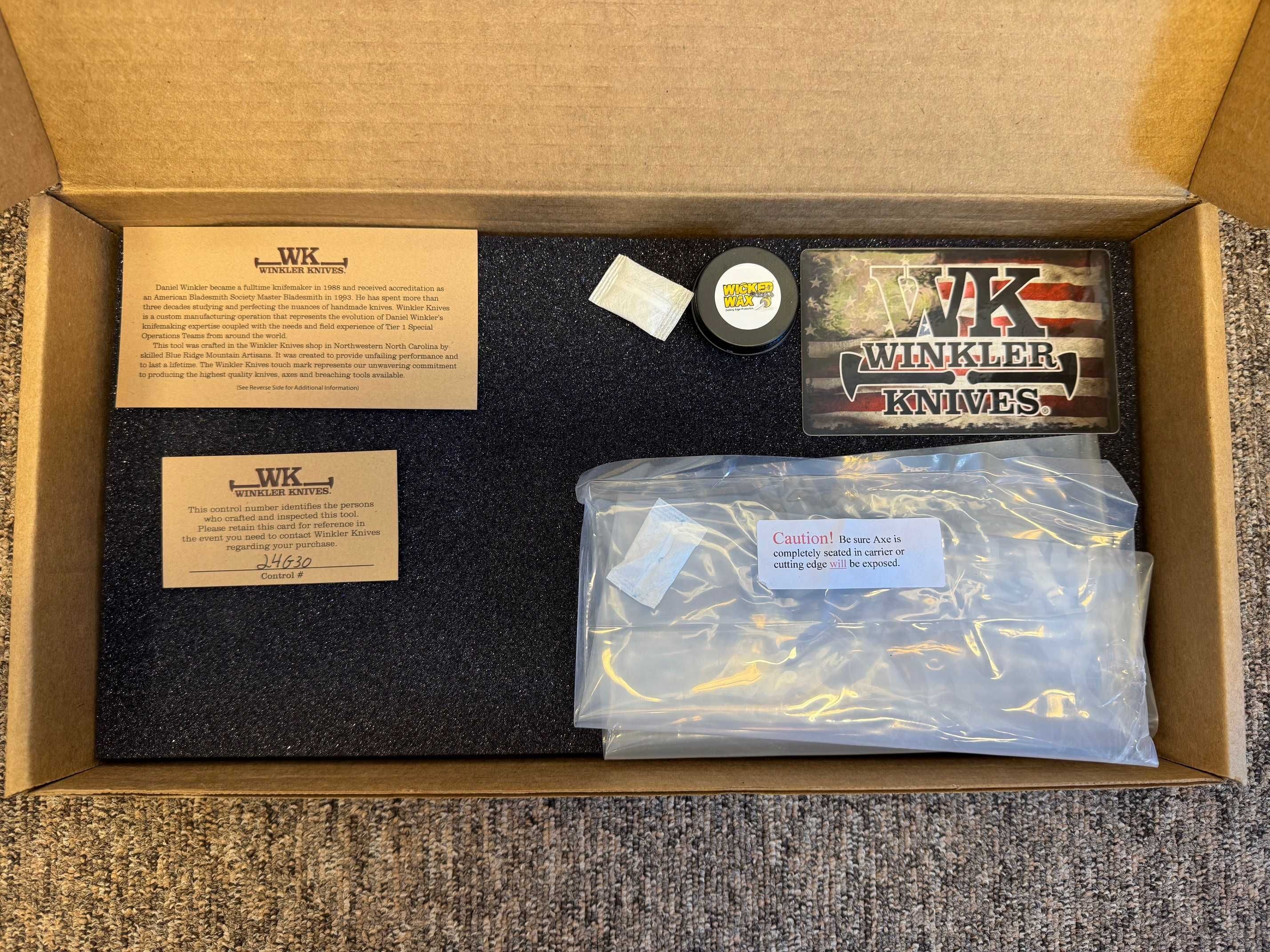 Winkler Knives TAD Edition Combat Axe Hammer OD Green