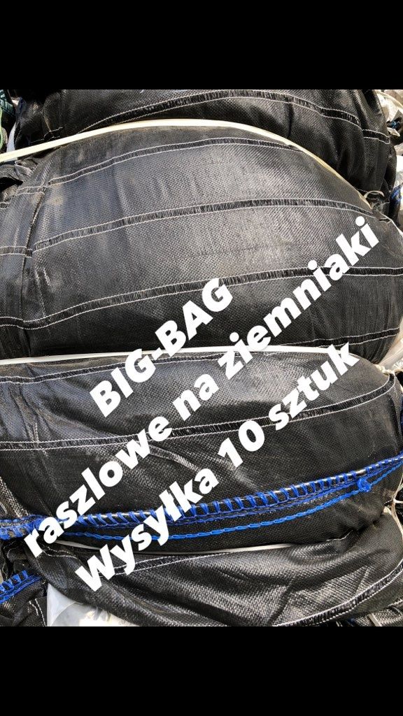 Worki  big bag bagi begi na zboże owies 96x96x101 cm z lejami