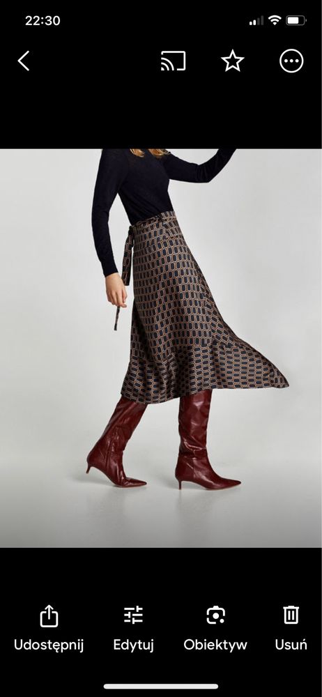 Spodnica Zara midi