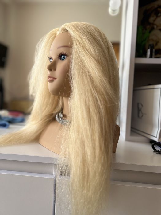 Голова для навчання,болванка-Маникен 100%  натуральне  волосся