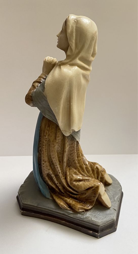 Stara figurka ceramika alabaster Maryja