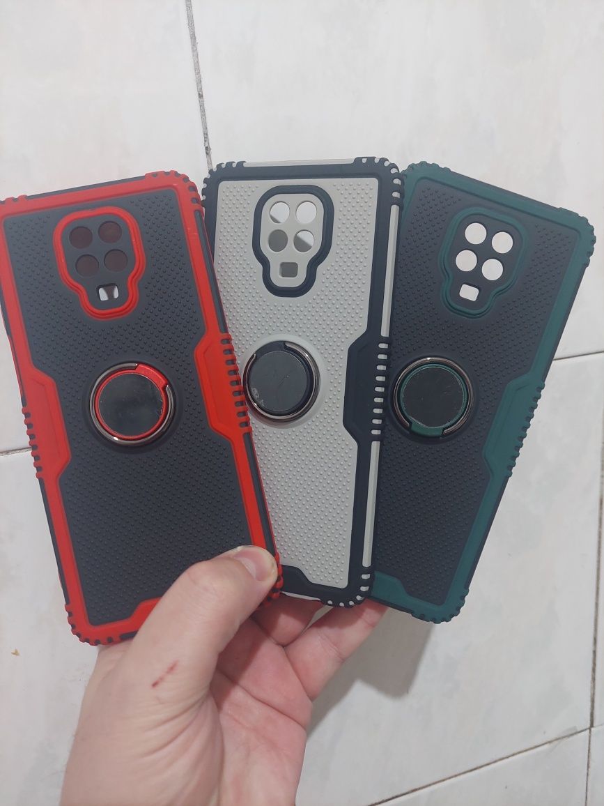 Защитный Чехол с кольцом подставкой, Xiaomi Redmi Note 9s Note 9 Pro!