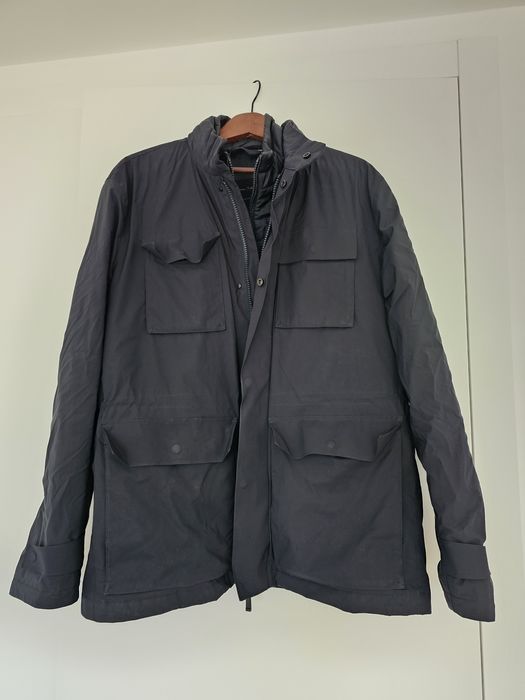 Casaco Massimo Dutti Homem — Impermeável e Forrado, Azul Escuro, M/L