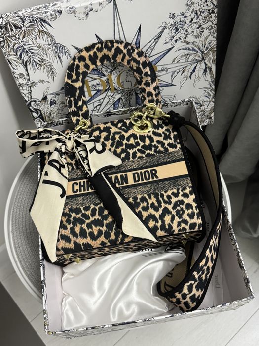 Сумка dior леопард