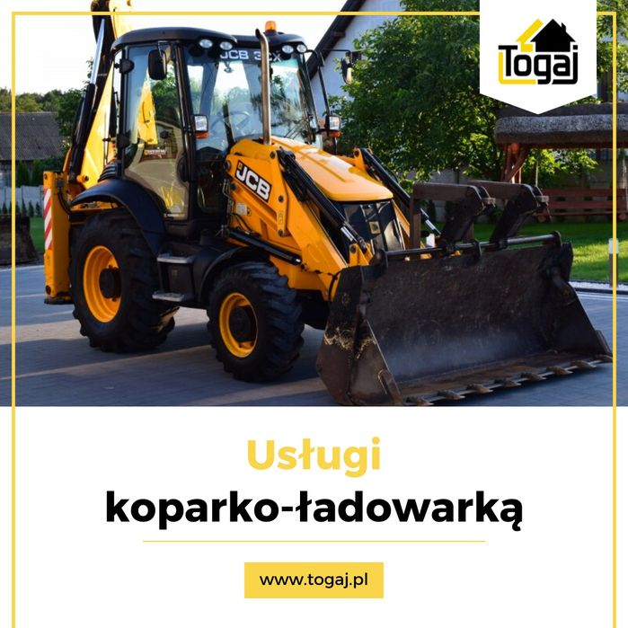 Wynajem minikoparka koparka bobcat walec okołkowany wozidło przyczepa