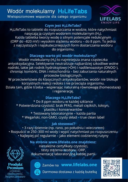Tabletki wodorowe - Japoński Suplement Długowieczności