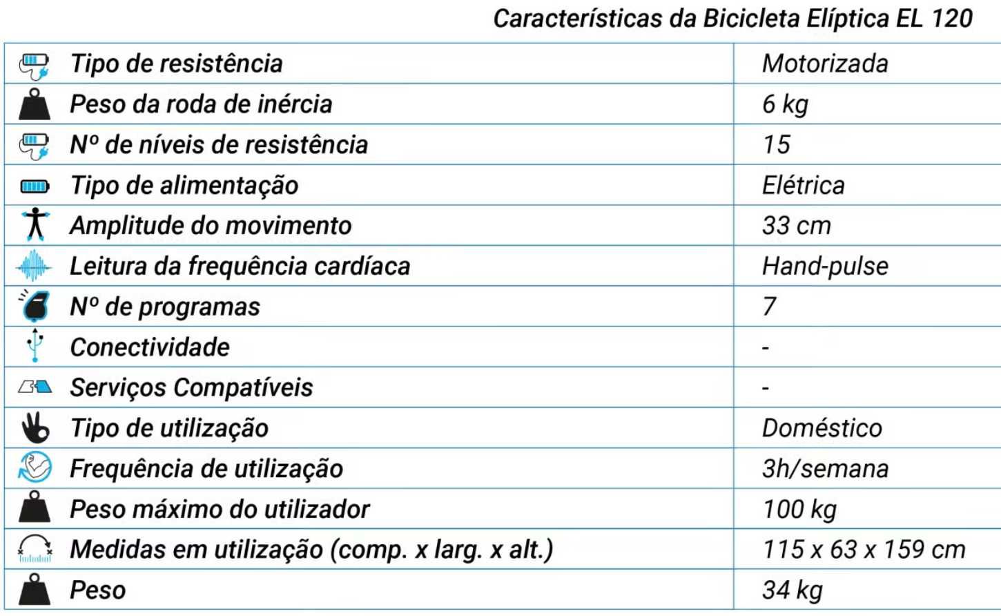 Bicicleta Elíptica DOMYOS 120