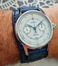 Zegarek męski Swiss Made Longines Heritage Chronograph Automat Komplet