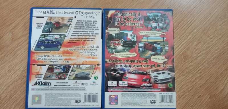 Burnout + Burnout 2 na PS2 (3xA)